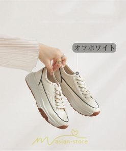 スニーカー | シューズ レディース 靴 レディース靴 帆布 カジュアルシューズ おしゃれ ズック靴 歩きやすい 厚底 春秋 美脚 厚底新作