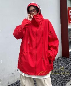 コート・ジャケット | マウンテンパーカー レディース アウター パーカー ジャケット メンズ 男女兼用 ブルゾン カジュアル 大きいサイズ Oversize 羽織り 防風 無地 ゆったり