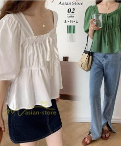 ｔシャツ・カットソー | 半袖 シャツ レディース ブラウス 夏 トップス ゆったり きれいめ 20代30代40代50代 可愛い エレガント 通勤通学 着回し 着痩せ カジュアル 上品 お出かけ 春物