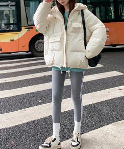 ジャケット・ブルゾン | 中綿フェイクダウンジャケット フード付き