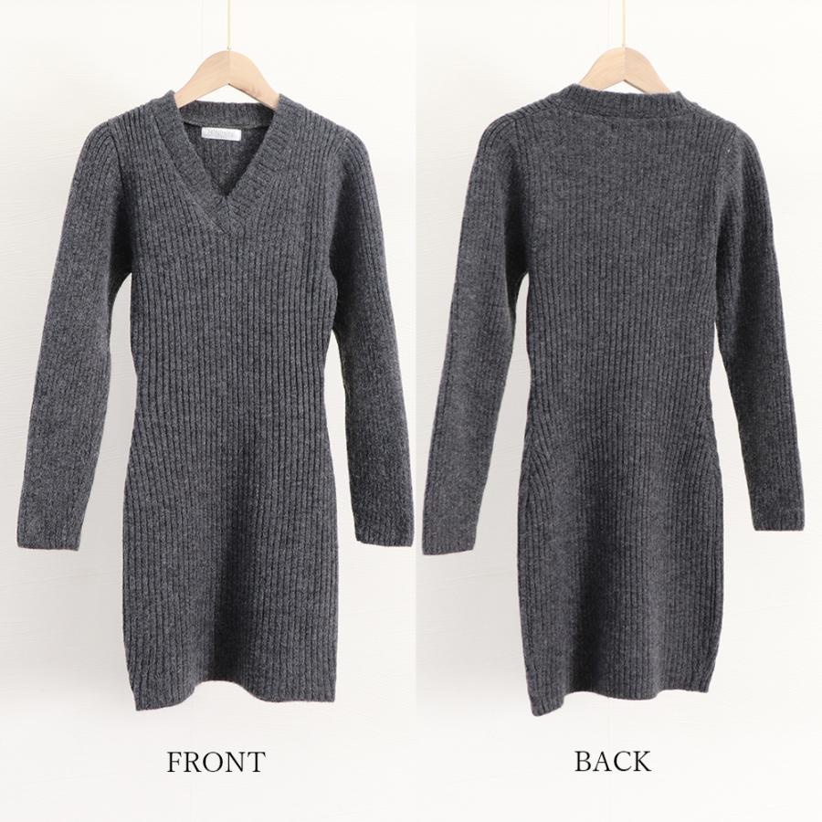 ワンピース | ミニニットスリムフィット韓国