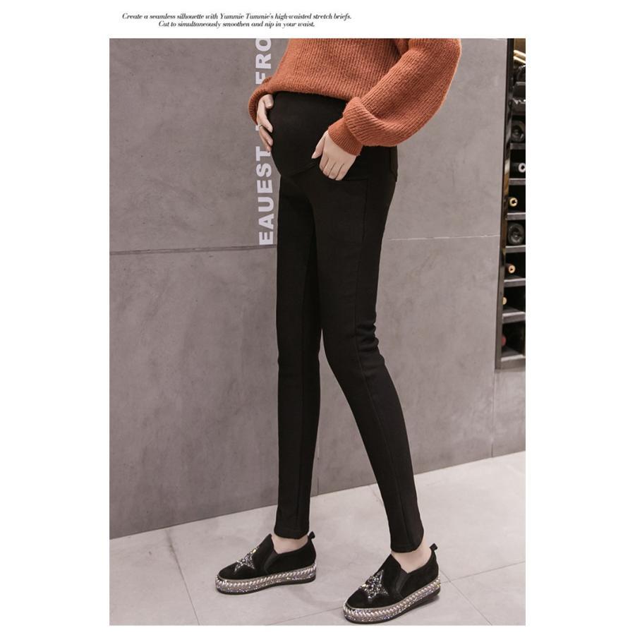 マタニティ | 短納期マタニティデニムパンツ ストレッチパンツ ロングパンツ ボアパンツ 裏起毛 保温 あたっか XXXLまで 妊婦服 調整できる ウエストゴム マタニティウェア